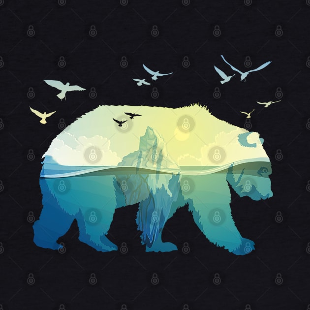 Bear Ocean Animal by Happy Shirt